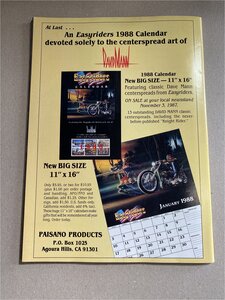 1988 Calendar New BIG SIZE - 11&quot; x 16&quot; - 2400001-MAN