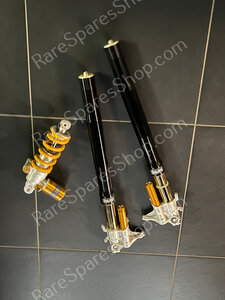 Original Ducati Desmosedici FORK LEGS, REAR SHOCK, SET &Ouml;hlins - 34520221A - 34420221A - 36520781A
