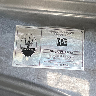 Maserati Quattroporte 5 Hood grigio palladio