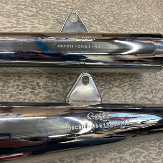 Ducati Bevel Pantah Conti Exhaust set  - 066184105 - 066184100