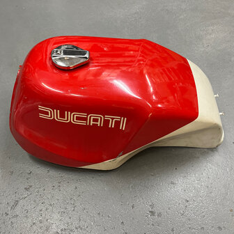 Ducati Mike hailwood replica bevel Tank - Red - White - 079783505