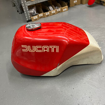 Ducati Mike hailwood replica bevel Tank - Red - White - 079783505