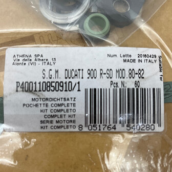 Ducati Athena Bevel MHR 900 ss 860 GTS engine gasket kit - P400110850910/1