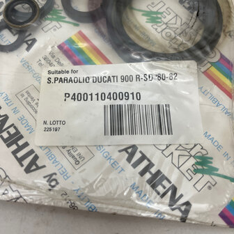 Athena engine oil seals kit - P400110400910 Ducati 900 MHR -SD darmah &#039;80 &#039;82