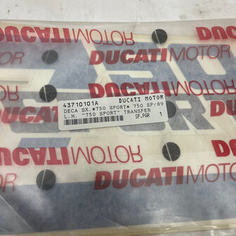 Ducati 750 sport decal transfer LH - 43710101A