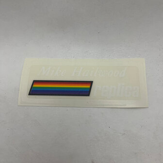 Ducati white sticker decal Mike Hailwood Replica - 079703845