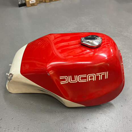 Ducati Mike hailwood replica bevel Tank - Red - White - 079783505
