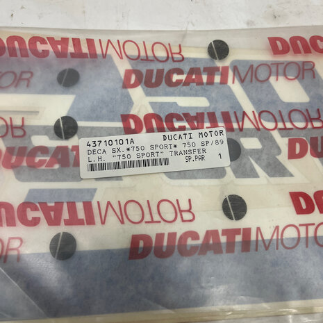 Ducati 750 sport decal transfer LH - 43710101A