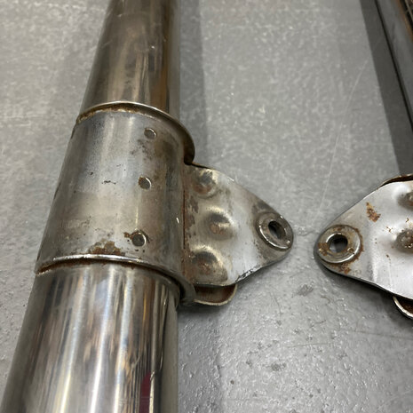 Conti F.M.C. exhaust set - 075584100 - 075584105 - bevel- 660 MM 